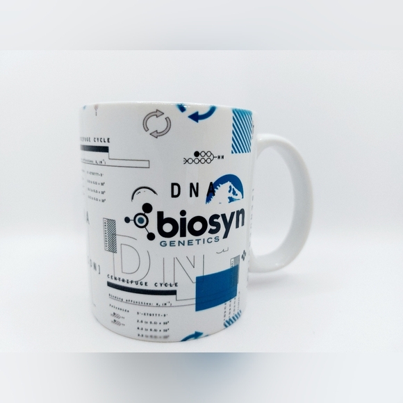 UNIVERSAL STUDIOS JURASSIC WORLD DN BIOSYN‎ GENETICS COFFEE MUG NEW WITH… - Picture 5 of 8